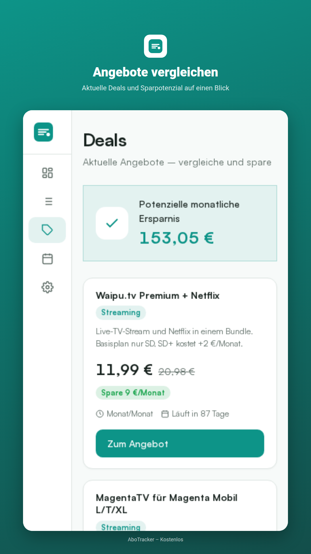 AboTracker Angebote und Deals
